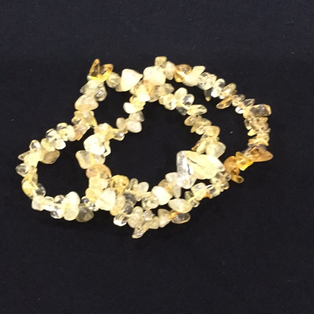 2 yellow citrine bracelet